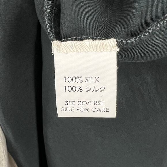 VIVIANA UCHITEL Sleeveless Silk Dress Small Gray Ombre Dip Dye Tuni Shift Cowl - Picture 9 of 16